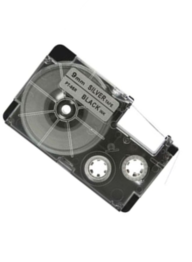 كاسيو طابعة شريط بطاقات لاصقة طراز XR-9SR1-W-DJ فضي - Image 5