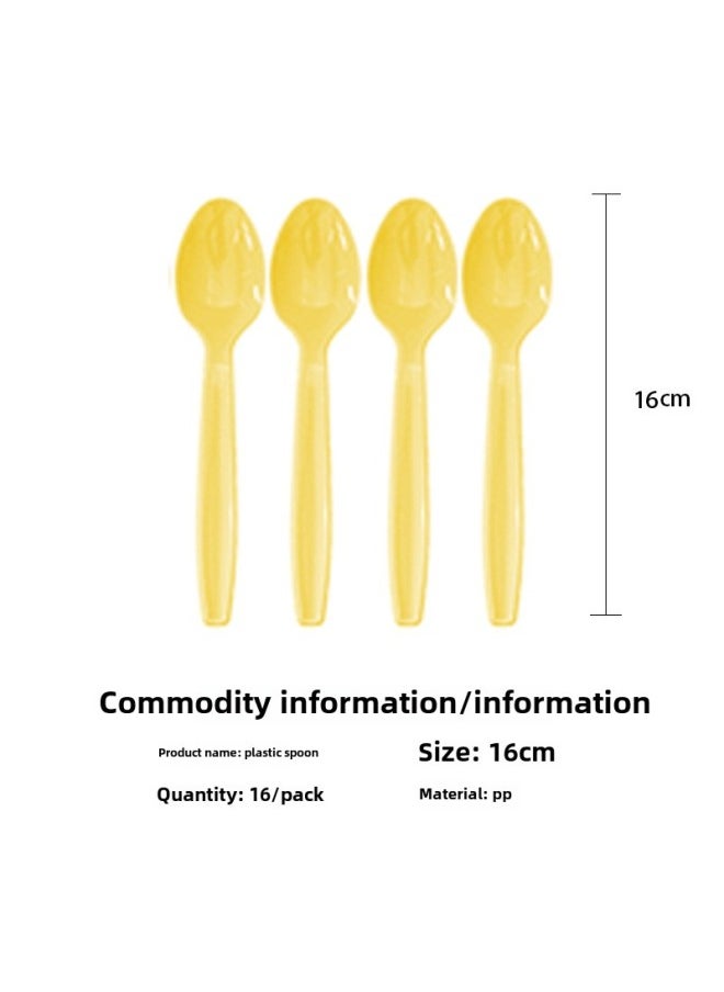 Generic - Lego Block Theme Children's Birthday Party Tableware Disposable Dinner Plate 9 Inch 7 Inch Paper Plate Paper Towel Tablecloth-Color:Spoon-Specifications:24 Persons - Image 1
