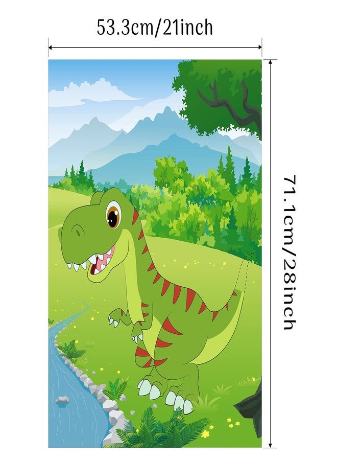 Morcheiong Pin The Tail on The Dinosaur Game with 48pcs Tails for Dinosaur Party Favors, Kids Birthday Supplies, Boys Decorations - Image 2