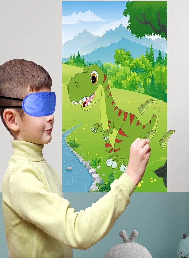 Morcheiong Pin The Tail on The Dinosaur Game with 48pcs Tails for Dinosaur Party Favors, Kids Birthday Supplies, Boys Decorations - Image 5