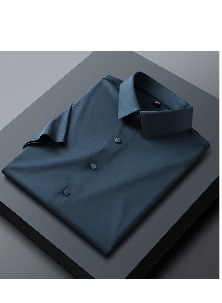 Men's Pure Cotton Short Sleeved T-shirt Casual POLO Shirt  - Image 1