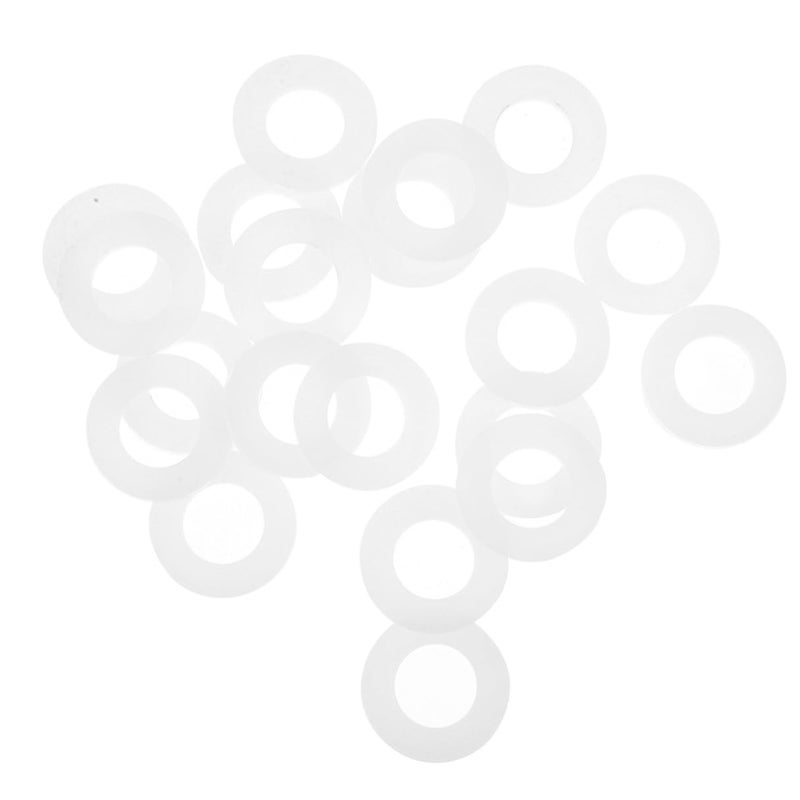 Nylon Flat Washers High Temperature Resistant Insulating 20pcs Industrial Furniture Screw Fastening Gaskets - Image 2