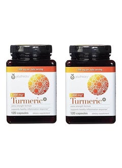 Turmeric Extra Strength Formula Capsules 1,000 mg per Daily, 120 Count (Pack of 2)