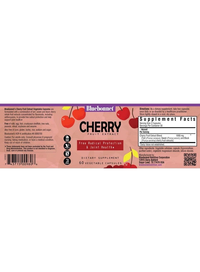 BlueBonnet Super Fruit Cherry Fruit Extract Supplement, 60 Count - Image 2