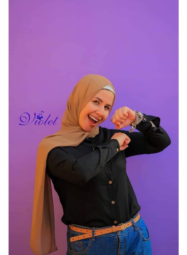 بيوريتوبيا شميز نسائى بيزيك لون اسود  - Image 5