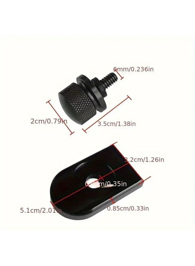 Motorcycle Seat Bolt Screw Nut Kit Quick Release Rear Fender Screw Kit Suitable For Aluminum Alloy Material Silver - Image 2