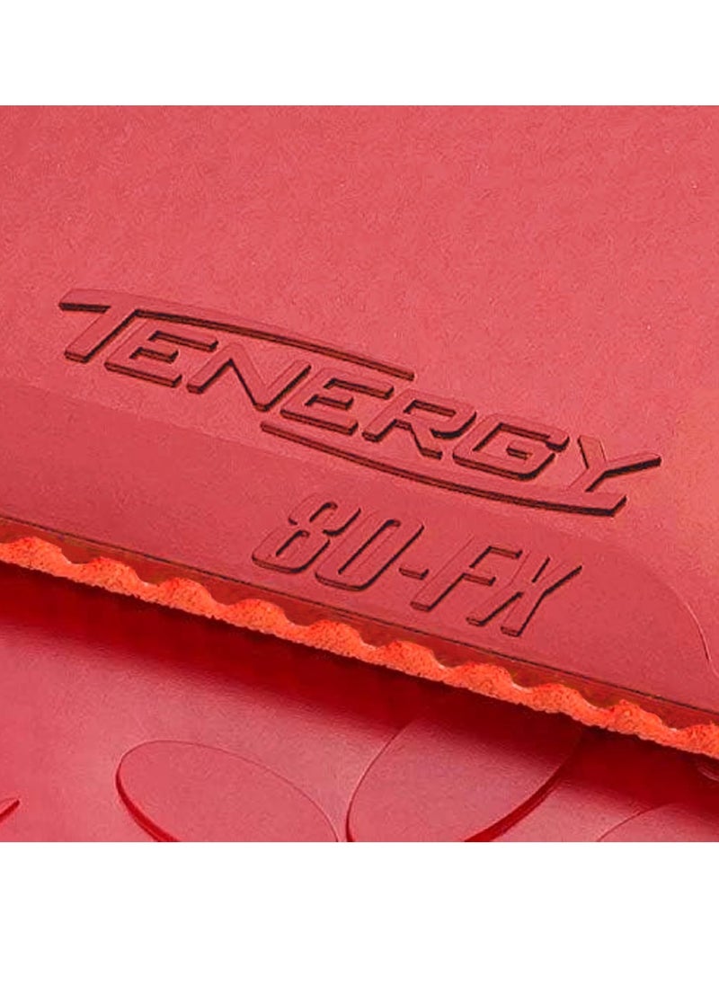 BUTTERFLY - Butterfly-Tenergy 80 Fx Table Tennis Rubber Red (1.7mm)-1003600117-4906901156043 - Image 1