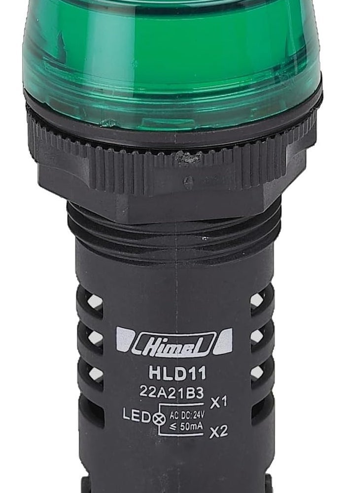 مصباح الطيار LED HIMEL 230V AC أخضر