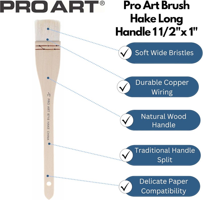 PROART Paintbrush Bristle Hake 1.5"x 1" - Image 1
