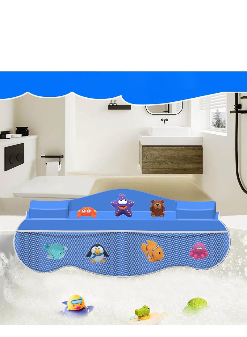 Bath Tub Silicone Storage Rack  Essential Home Accessory for Organizing Baby Bath Toys and Toiletries  - Image 4