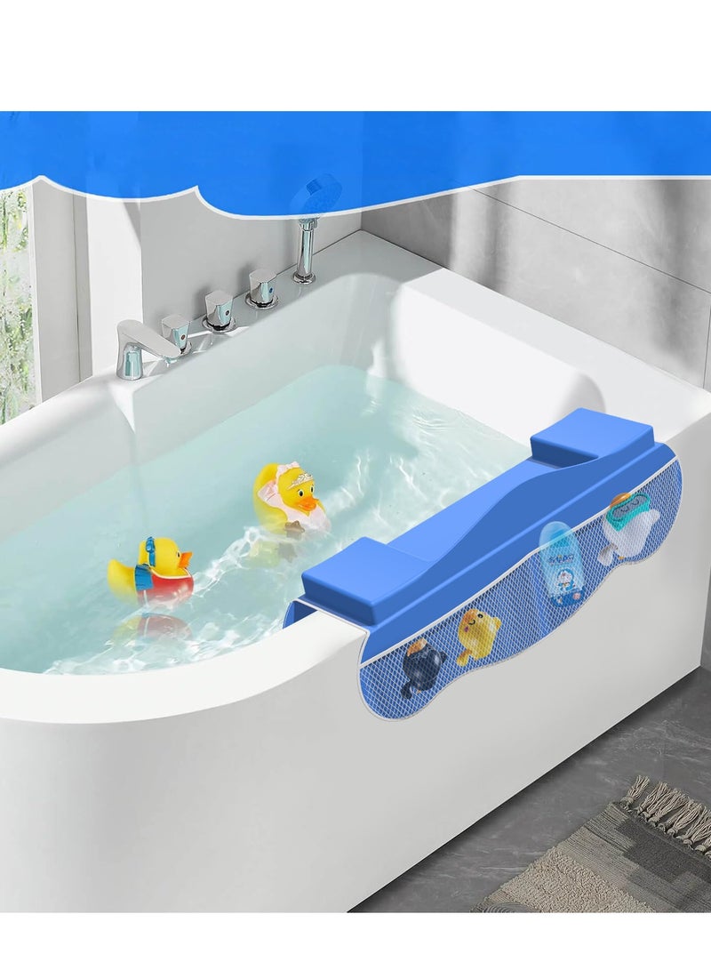 Bath Tub Silicone Storage Rack  Essential Home Accessory for Organizing Baby Bath Toys and Toiletries  - Image 3