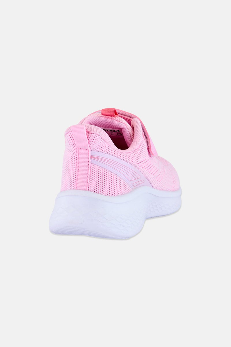 Mudd Kids Girl Velcro Closure Outdoor Shoes, Pink - Image 3