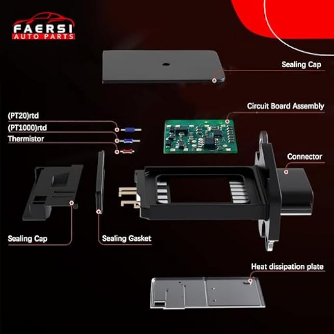 FAERSI Mass Air Flow Sensor Meter Maf 226807S000 Af10141 For Nissan Altima Infiniti G37 Suzuki 0713 Sentra 0515 Xterra 0309 350Z 35L 0915 370Z 37L 0315 Murano 35L 0508 G35 35L  More - Image 4