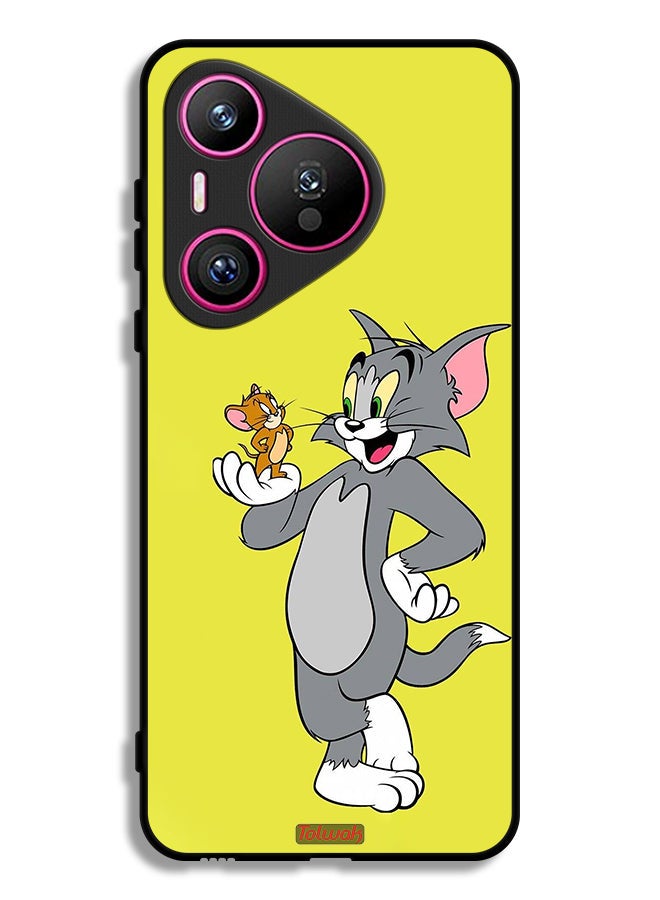 Tolwak Huawei Pura 70 Protective Case Cover Tom And Jerry - Image 1