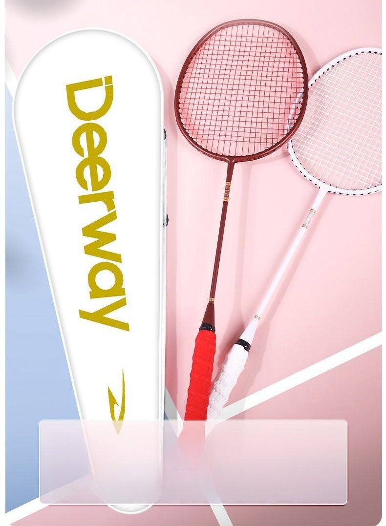 Deerway Carbon Badminton Racket Ultra Light And Durable Adult Suit, Competition Training, Dribbling, Double Racket - Image 4