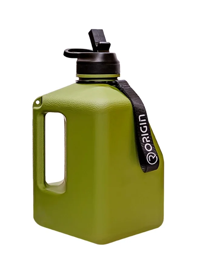 Sports Origin Origin Bottle - 2.7L Oversized Magnetic Tripod Water Bottle Fitness Gym BPA FREE Accessories Leakproof - Military Green