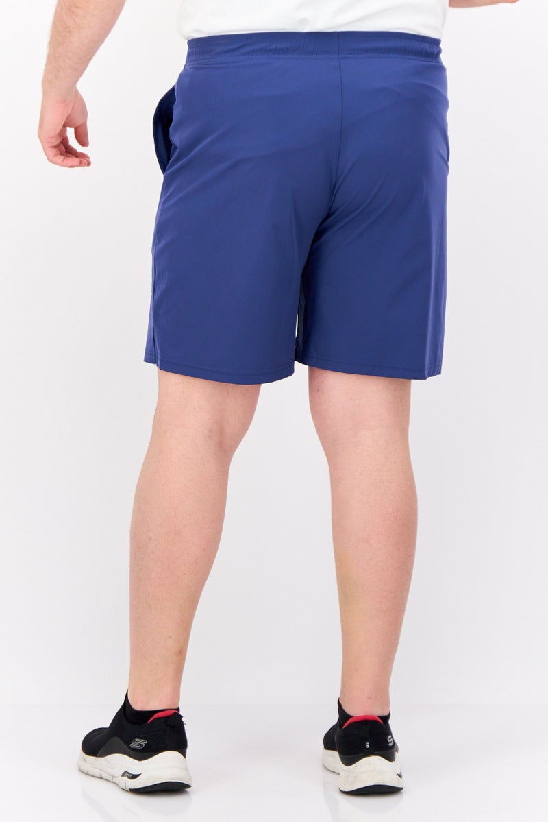 RBX Men Sportswear Fit Drawstring Outdoor Shorts, Blue - Image 3