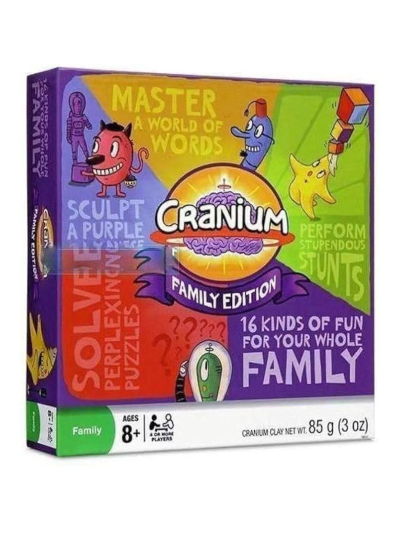 لعبة Cranium – النسخة العائلية 🧠🎉   لعبة جماعية ممتعة تجمع بين التمثيل، الرسم، النحت، وحل الألغاز – في تحديات متنوعة لكل أفراد العائلة! مثالية لتطوير المهارات اللغوية والإبداعية - تنشيط التفكير السريع والمنطقي - تمضية وقت ممتع ومليء بالضحك- مناسبة لعمر 8+ سنوات   تتضمن 16 نوعًا من التحديات والأنشطة – مثالية لتجمعات العائلة أو الأصدقاء! - Image 1