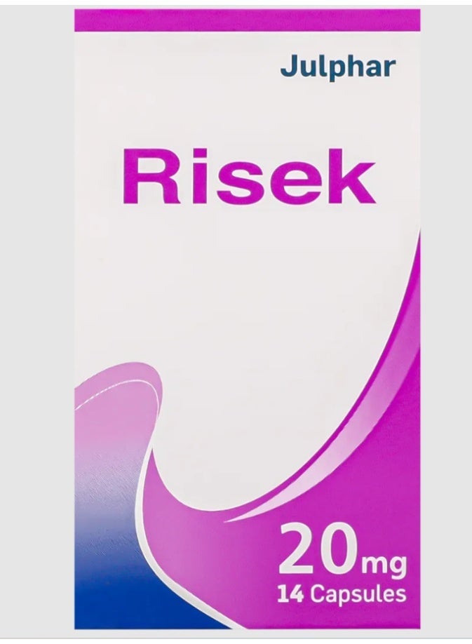 Julphar Risek 20 mg Capsule 14pcs - Image 4