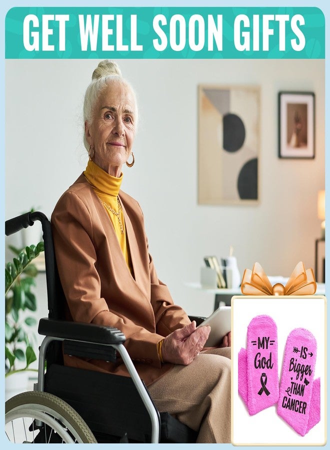 Happy Pop HAPPYPOP Breast Cancer Awareness Socks - Women Breast Cancer Survivors Gift Ideas for Patients, Pink Chemo Care Comfort Unique Gifts for Female Patient - Image 3