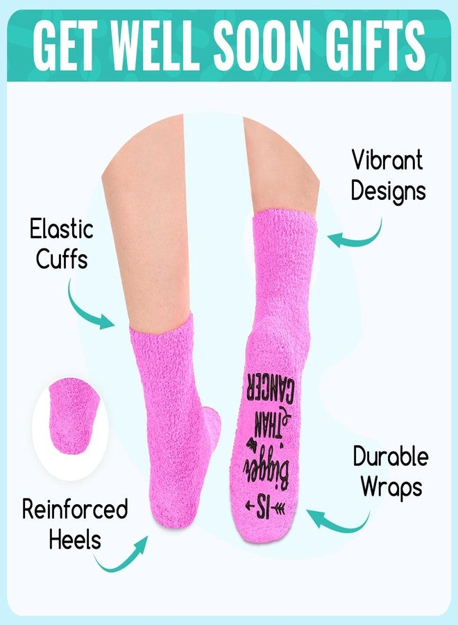 Happy Pop HAPPYPOP Breast Cancer Awareness Socks - Women Breast Cancer Survivors Gift Ideas for Patients, Pink Chemo Care Comfort Unique Gifts for Female Patient - Image 5