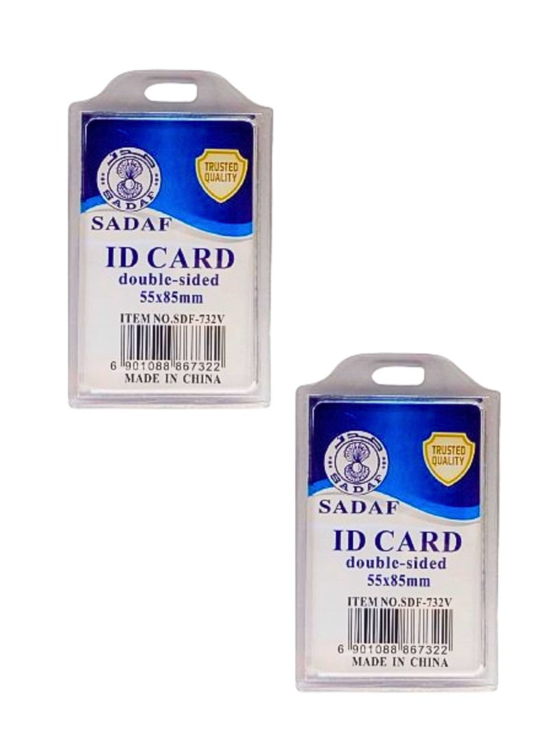 Sadaf - ID Card Holder  55x88mm Vertical (Pack of 2) - Image 1