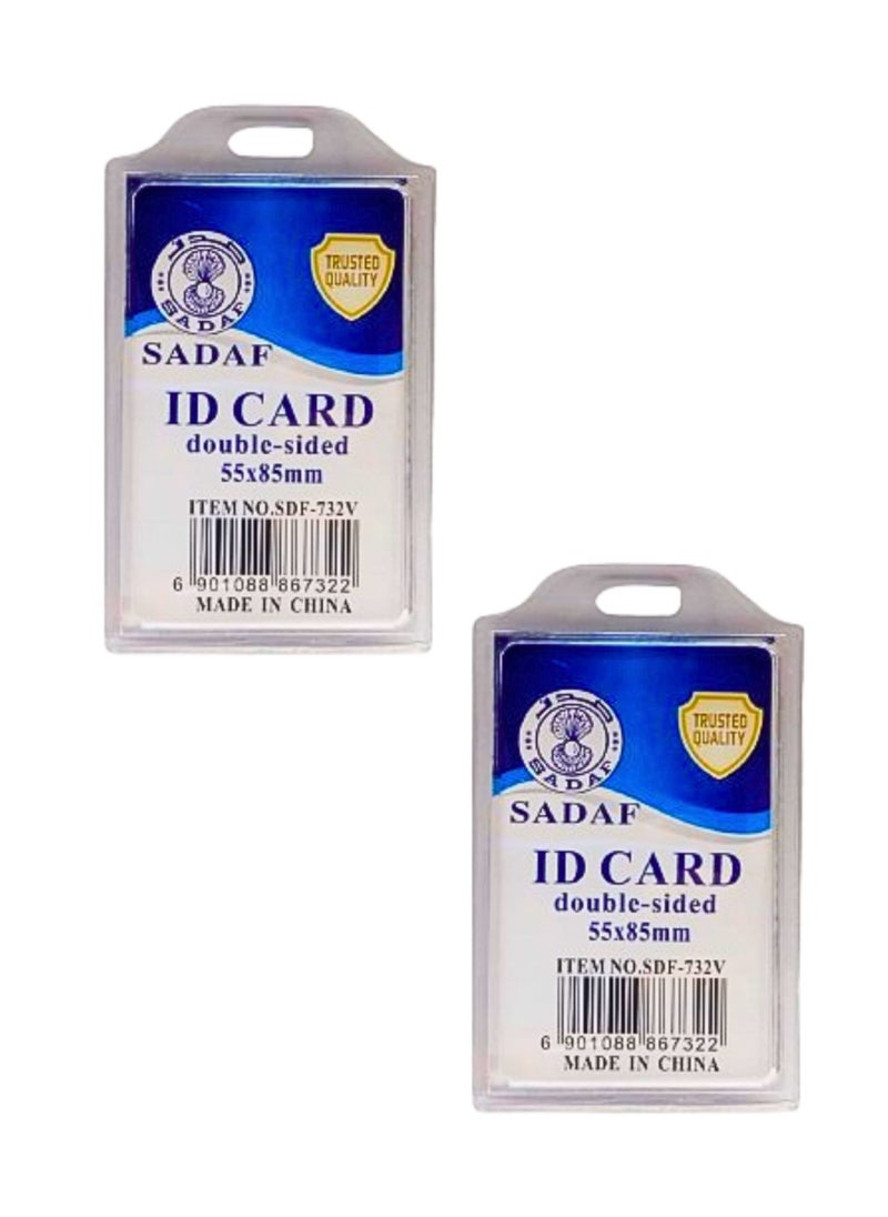 Sadaf - ID Card Holder  55x88mm Vertical (Pack of 2) - Image 1