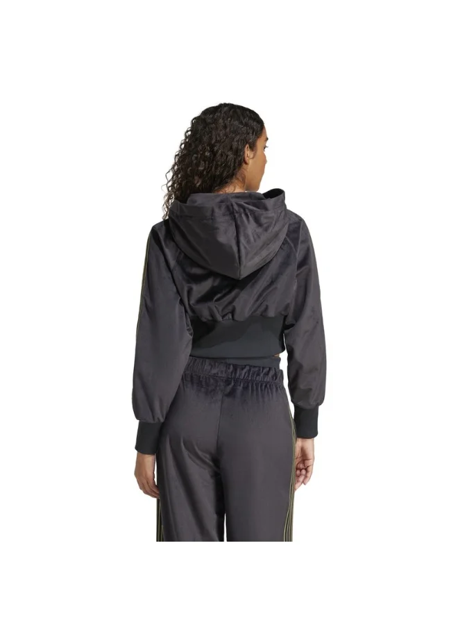 adidas Originals VELOUR ZIP TT Black Originals Women TRACK TOPS