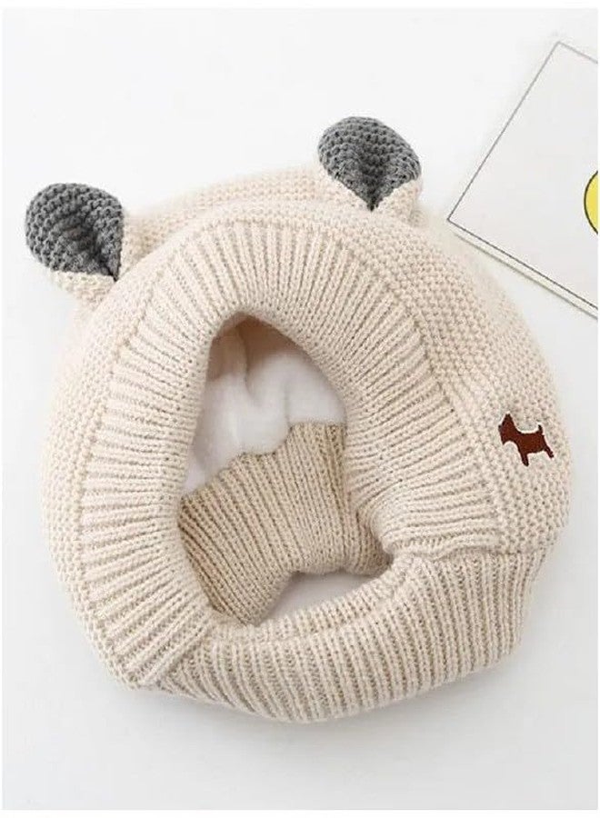 EvoNest Wool Animal Designed Knitted Cap for 6-12 Months Baby | Winter Warm Hat Earflap Beanies Caps- Diameter 45-50cms (Beige) - Image 4
