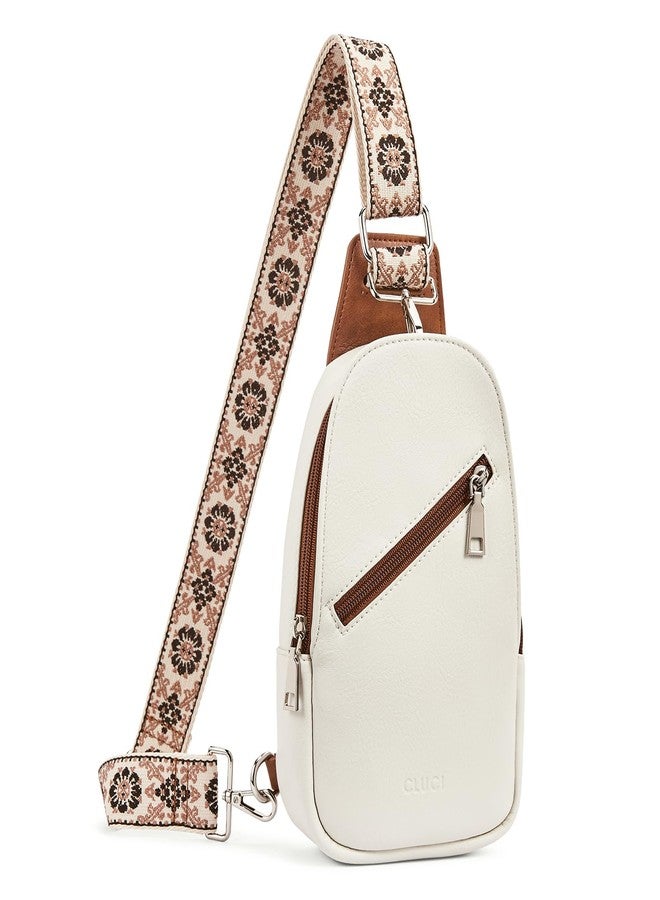 CLUCI Cross Body Bag Purse for Women, Sling Bag Crossbody Purse, Leather Sling Bag Crossbody Bags Trendy Chest Bag for Travel - Image 1
