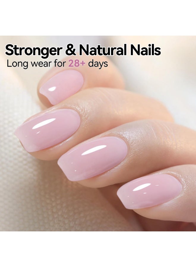 BORN PRETTY 8-in-1 Builder Gel 15ml – Nail Extension Hard Gel, Base & Top Coat, Strengthener, Apex Builder, Rhinestone Glue, UV/LED Nail Gel - Image 5