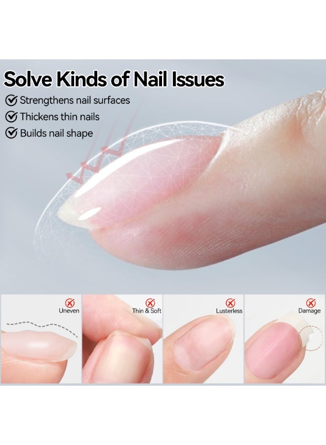 BORN PRETTY 8-in-1 Builder Gel 15ml – Nail Extension Hard Gel, Base & Top Coat, Strengthener, Apex Builder, Rhinestone Glue, UV/LED Nail Gel - Image 3
