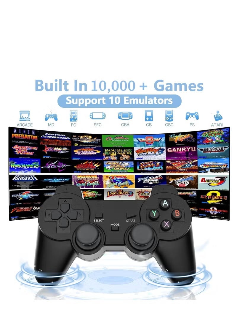 SH PROTECT TOUCH Sh-Protect Retro Game Console, Plug and Play Video Games 4K HDMI Output for TV, Classic Game Console, Built in 10000+ Games with 9 Emulators and 2 Controller for Kids & Adults - Image 3