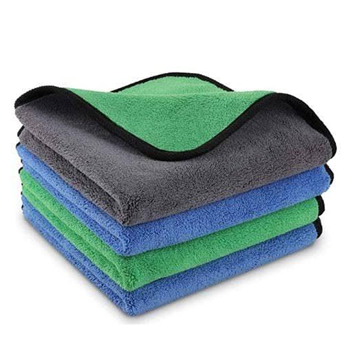 KBS Microfiber Cleaning Cloths for Face Towel Soft Napkin 40x40cms 400 GSMSmall for Men Workout Sports Gym Home Kitchen Bathroom Cleaning Accessories Items 3 - Image 1