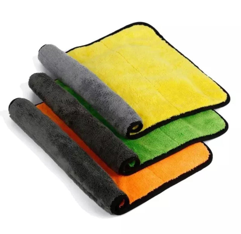 KBS Microfiber Cleaning Cloths for Face Towel Soft Napkin 40x40cms 400 GSMSmall for Men Workout Sports Gym Home Kitchen Bathroom Cleaning Accessories Items 3 - Image 2