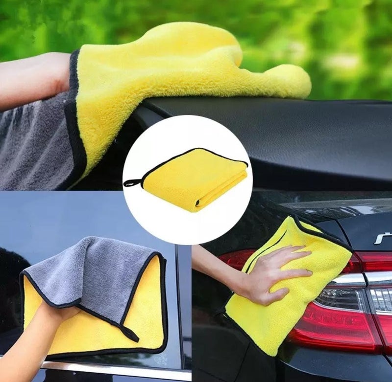 KBS Microfiber Cleaning Cloths for Face Towel Soft Napkin 40x40cms 400 GSMSmall for Men Workout Sports Gym Home Kitchen Bathroom Cleaning Accessories Items 3 - Image 5