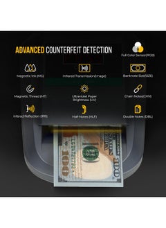 Kolibri Kcd1000 4Way Orientation Portable Fake Currency Reader And Counterfeit Bill Detector With Um Magnetic Infrared Counterfeit Money Detector Easy Pass/Fail Indicator (Kcd1000)  - Image 3