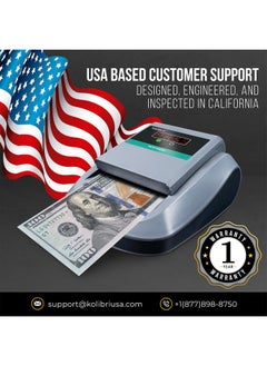 Kolibri Kcd1000 4Way Orientation Portable Fake Currency Reader And Counterfeit Bill Detector With Um Magnetic Infrared Counterfeit Money Detector Easy Pass/Fail Indicator (Kcd1000)  - Image 5
