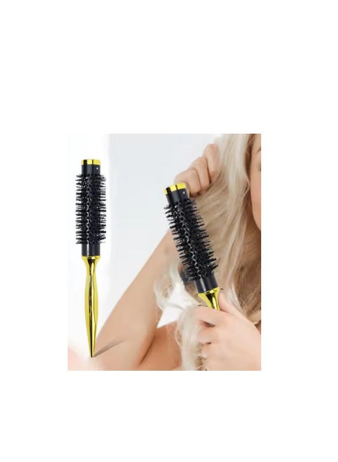 GOLD Wood Hair Dryer Brush, Size 3 with Size 4 Original Salon 2 Pieces - Image 2
