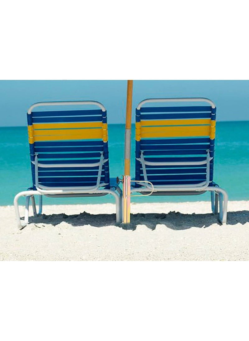 Ground Spike Umbrella Parasol Flag Pole Metal Umbrella Holder Sand Screw Stand Fishing Rods for Outdoor Camping Beach Sand Anchor Ground Soil Spike with Adaptor 25-32mm Diameter Adjustable - Image 3