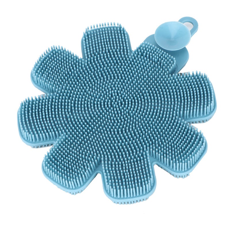 Silicone Dish Washing Brush: Soft Food Grade Silicone Head - Effective Decontamination Non-Scratch, Hanging Storage for Kitchen Utensils, Dishes, Pots and Fruits - Image 1