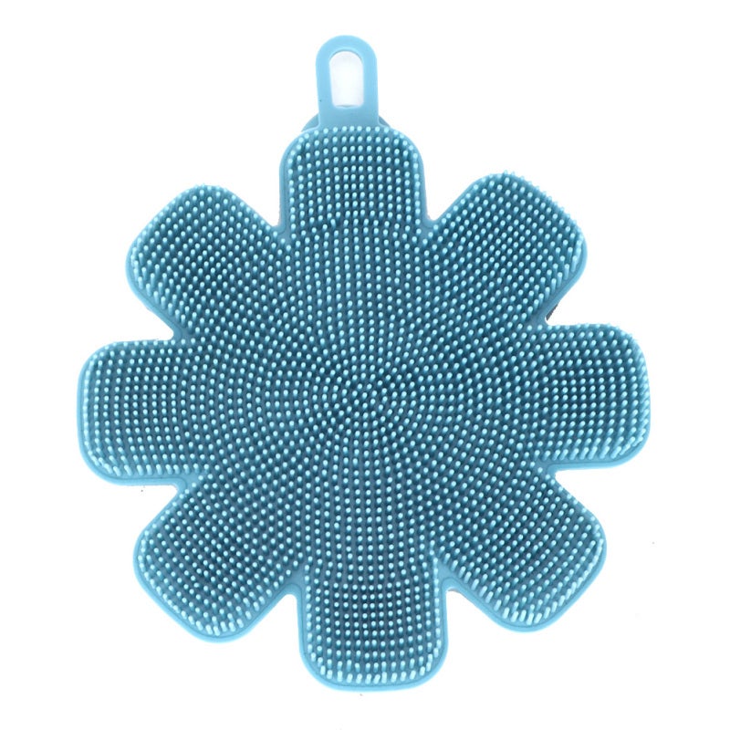 Silicone Dish Washing Brush: Soft Food Grade Silicone Head - Effective Decontamination Non-Scratch, Hanging Storage for Kitchen Utensils, Dishes, Pots and Fruits - Image 5