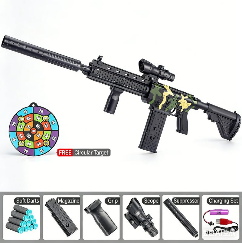 Bluejw Toy for Children with Soft Bullets Education Toys DIY Toy for Kids Holiday Eid Birthday Gifts for Children Boys No Harm Toy - Image 4