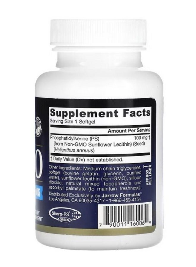 jarrow formulas PS100 Phosphatidylserine 100 mg 60 Softgels - Image 2