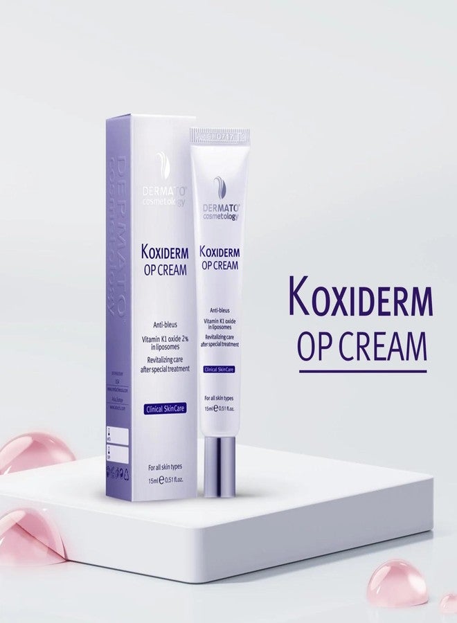 Anacis Vitamin K1 Oxiderm Cream Minimizing Appearance of Old and New Scars, Dark Eye Circles, Bruises, Varicose Veins, Purpura and Redness 1.01Oz - Image 5