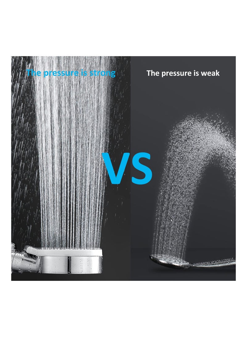 High Pressure Handheld Shower Head with ON/OFF Pause Switch, 5 Powerful Spray Modes, Detachable Shower  with Hose  Bracket for Ultimate Shower Experience - Image 4