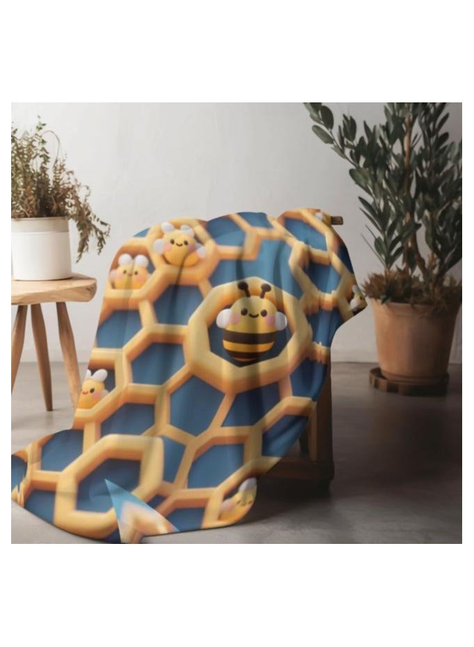 عام بطانية رقيقة من الفانيلا الكرتونية للأطفال أو الطلاب (دافئة ومريحة ومناسبة للنوم والألعاب) 100 سم * 150 سم - 963 - Image 5