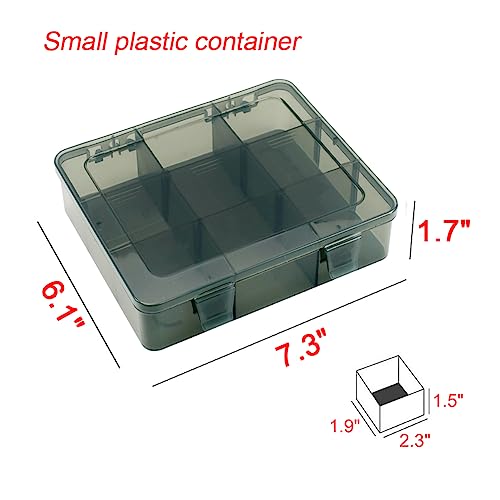 Vidifor 9 Grids Art Craft Supply Organizer Storage Containers, Compartment Storage Box with Removable Dividers for Jewelry, Beads, Buttons, Small Parts - Image 2
