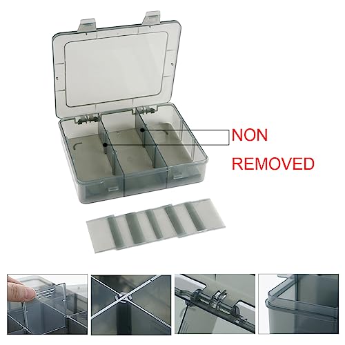 Vidifor 9 Grids Art Craft Supply Organizer Storage Containers, Compartment Storage Box with Removable Dividers for Jewelry, Beads, Buttons, Small Parts - Image 3