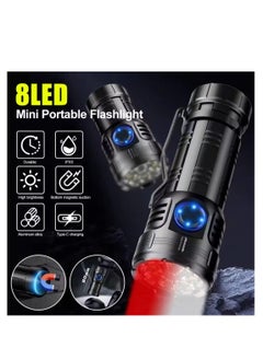 Generic High Power Led mini Flashlight USB Rechargeable Torch Light Long Shot 30W Ultra Powerful Flashlight for Outdoor Camping Hiking  - Image 2
